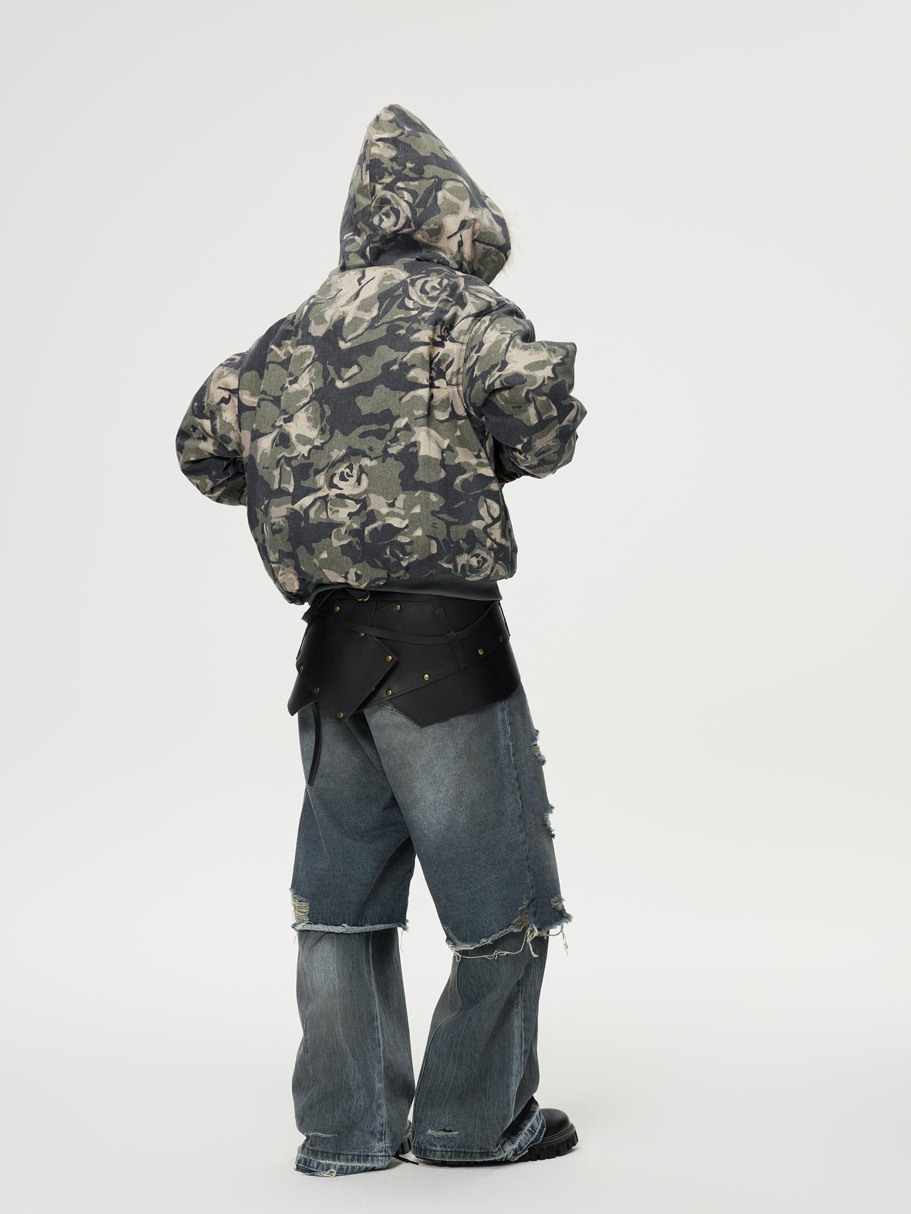 Aelfric Eden Distressed Two Layer Baggy Jeans Product Image