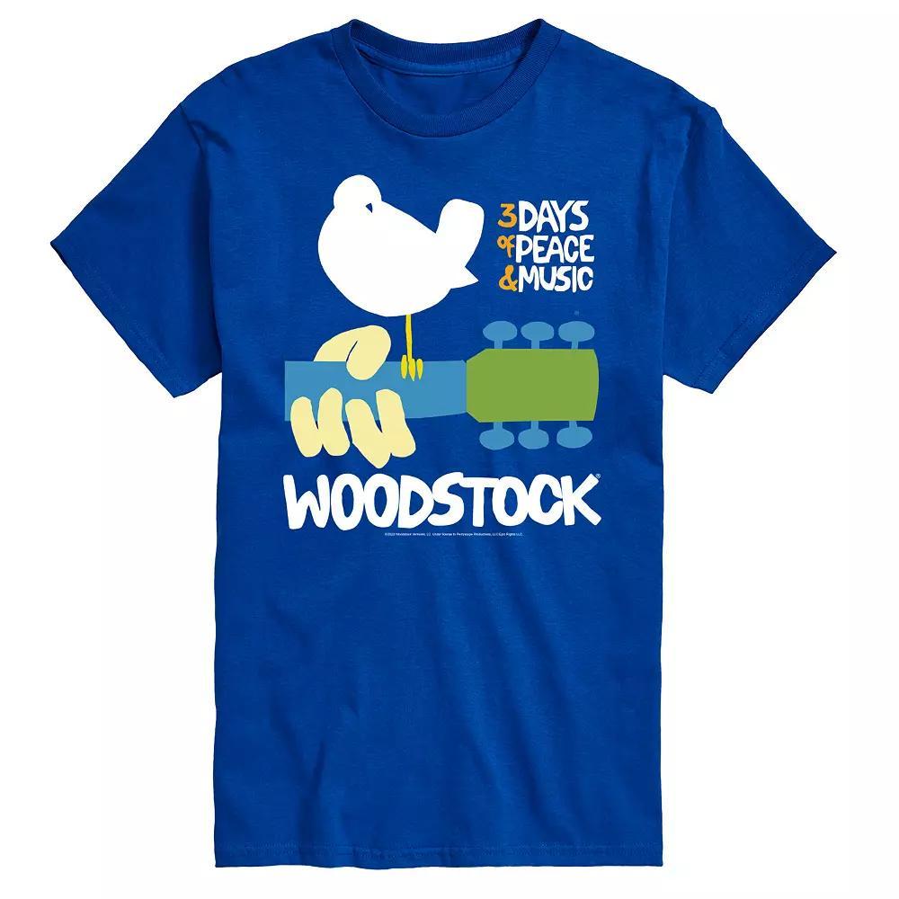 Big & Tall Woodstock Graphic Tee, Men's, Size: XL Tall, Blue Product Image
