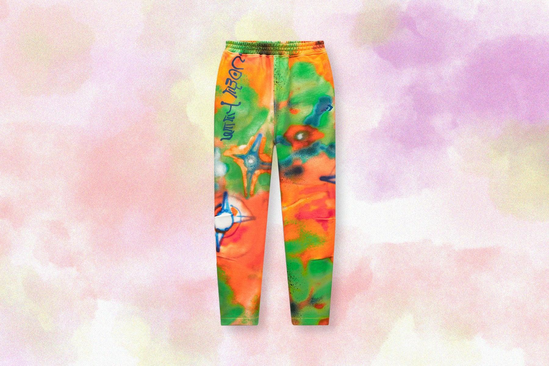 Shapes x Come Tees Wide Leg Fleece Pant - Orange/Red Male Product Image