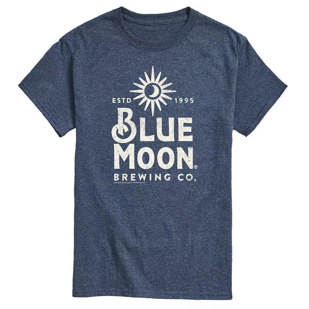 Mens Blue Moon Brewing Co. Graphic Tee Grey Blue Product Image