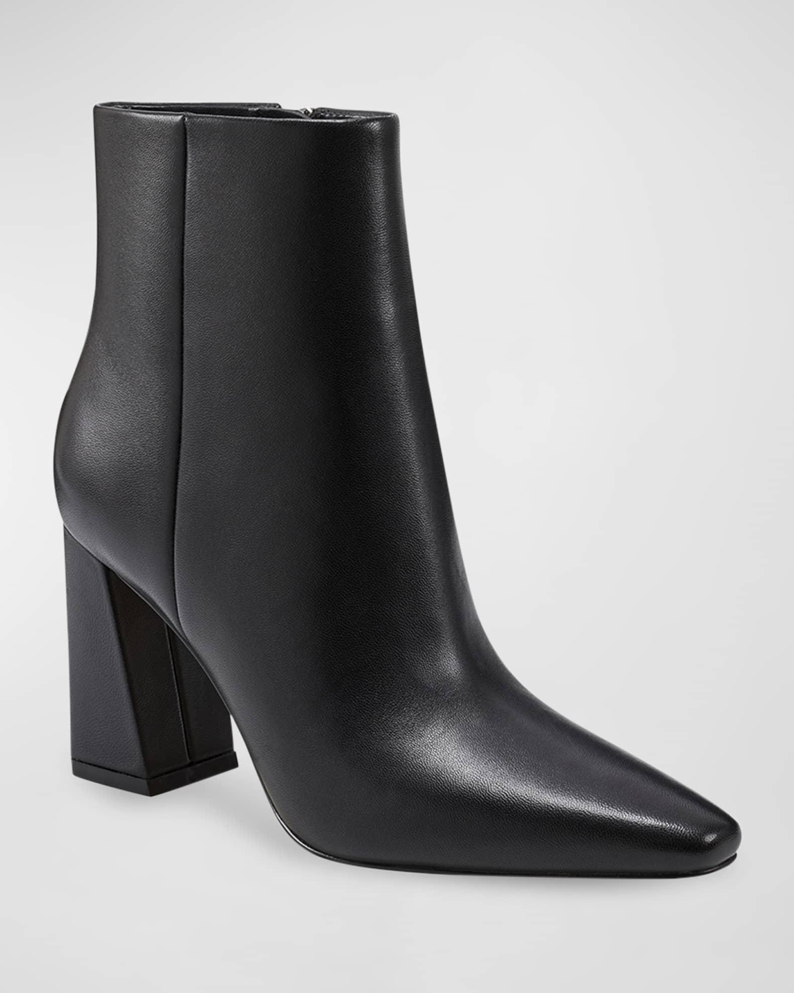 Yanara Leather Zip Booties Product Image