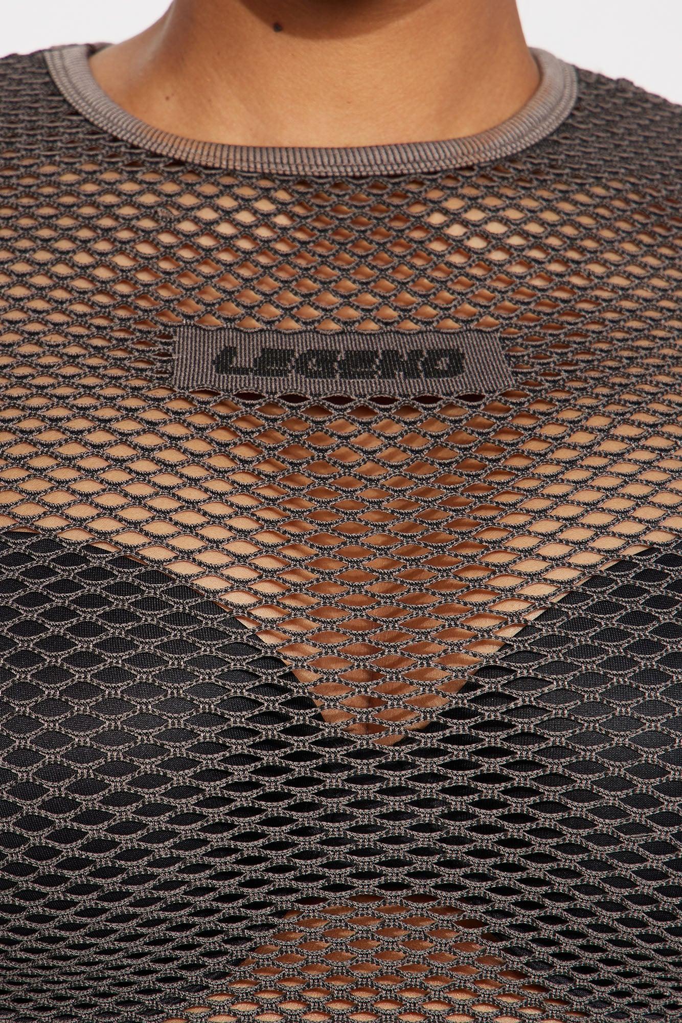 Little Secret Mesh Top - Brown Product Image