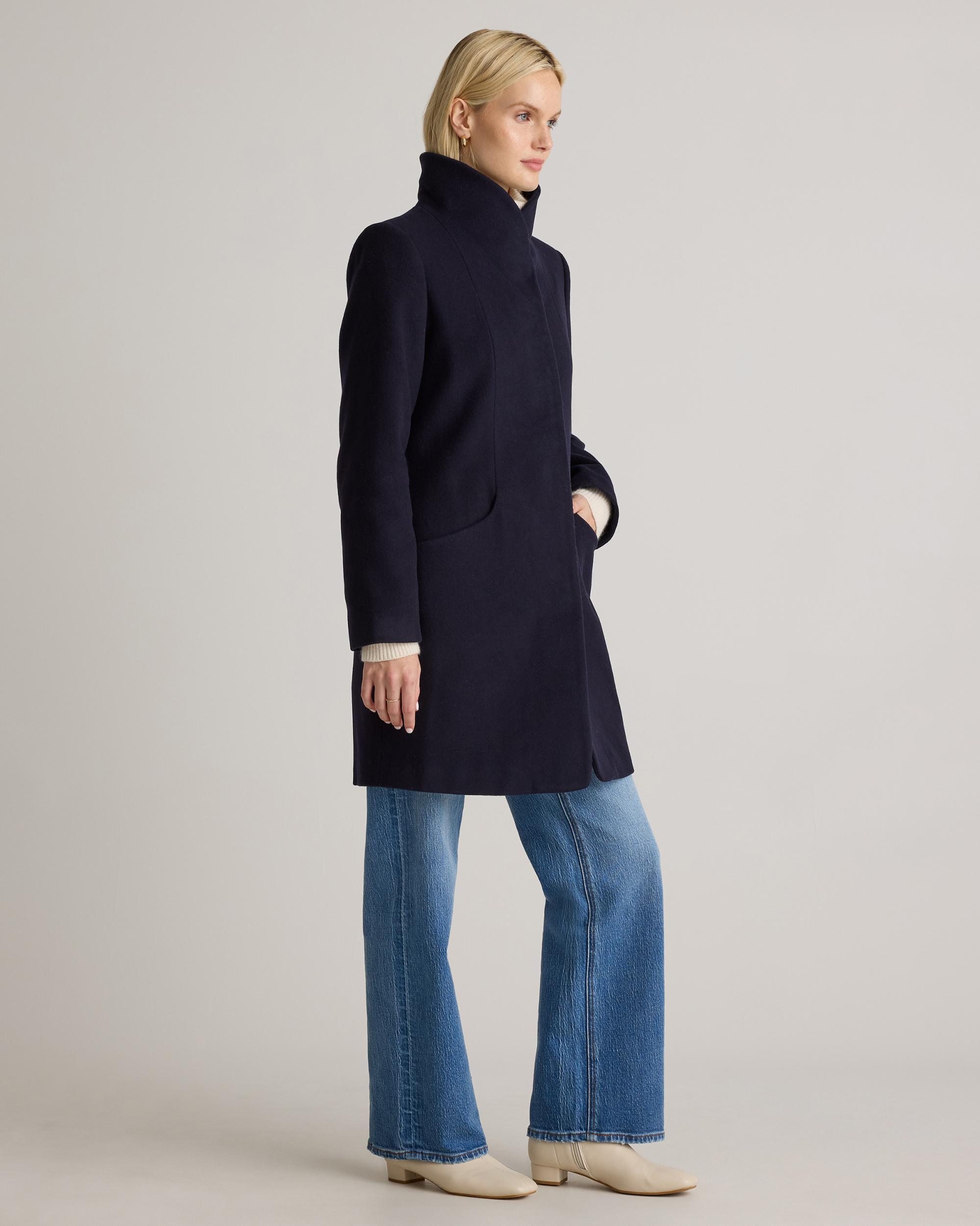 Quince | Women's Italian Wool Cocoon Coat Size XL, Wool/Nylon Product Image