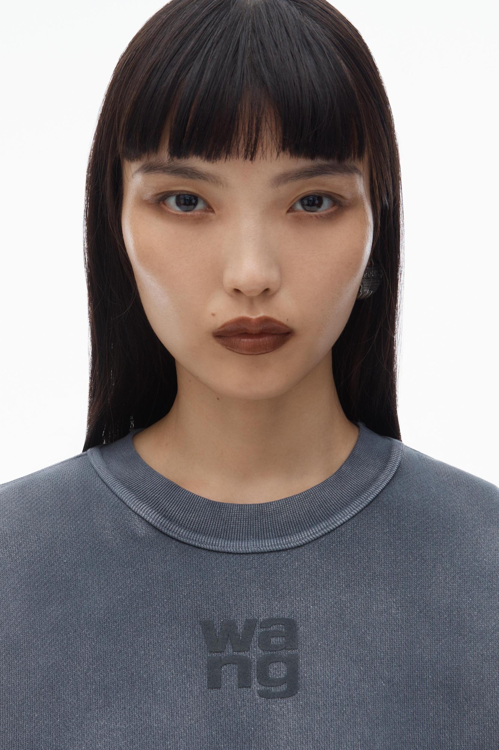 Puff Logo Sweatshirt In Structured Terry Product Image