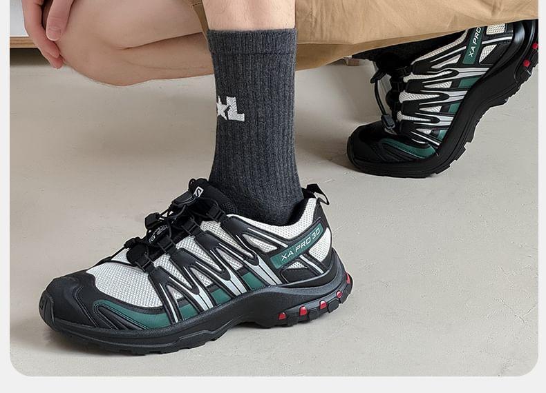 Lettering Ribbed Socks / Set Product Image