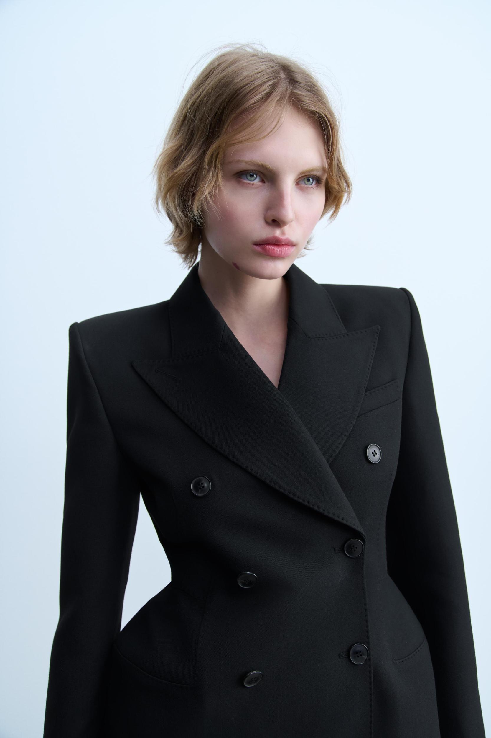 DOUBLE-BREASTED BLAZER DRESS ZW COLLECTION Product Image