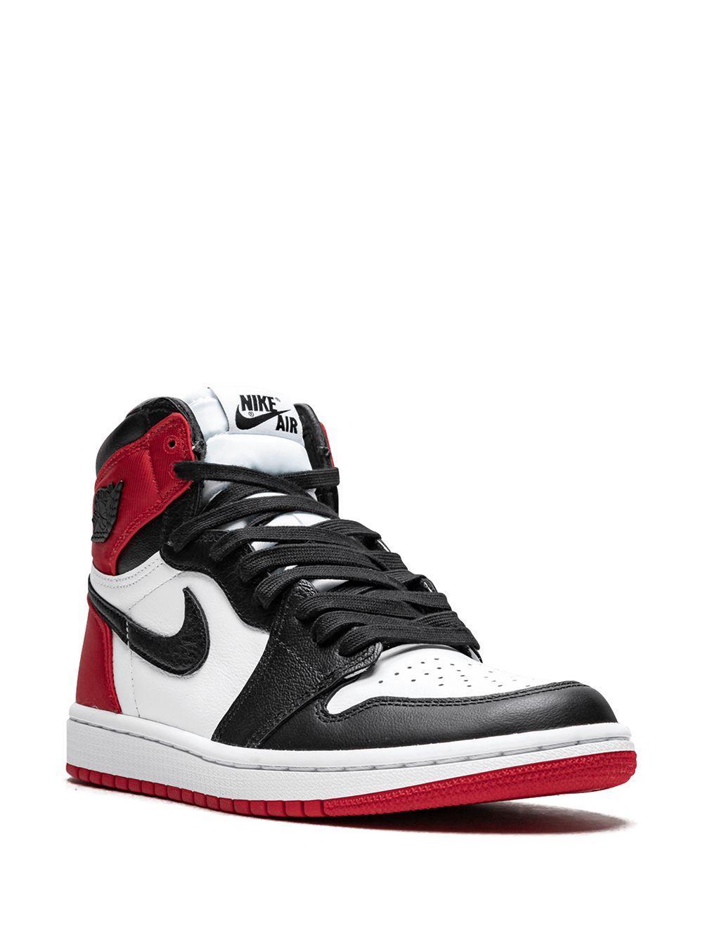 Air Jordan 1 High OG "Satin Black Toe" sneakers Product Image