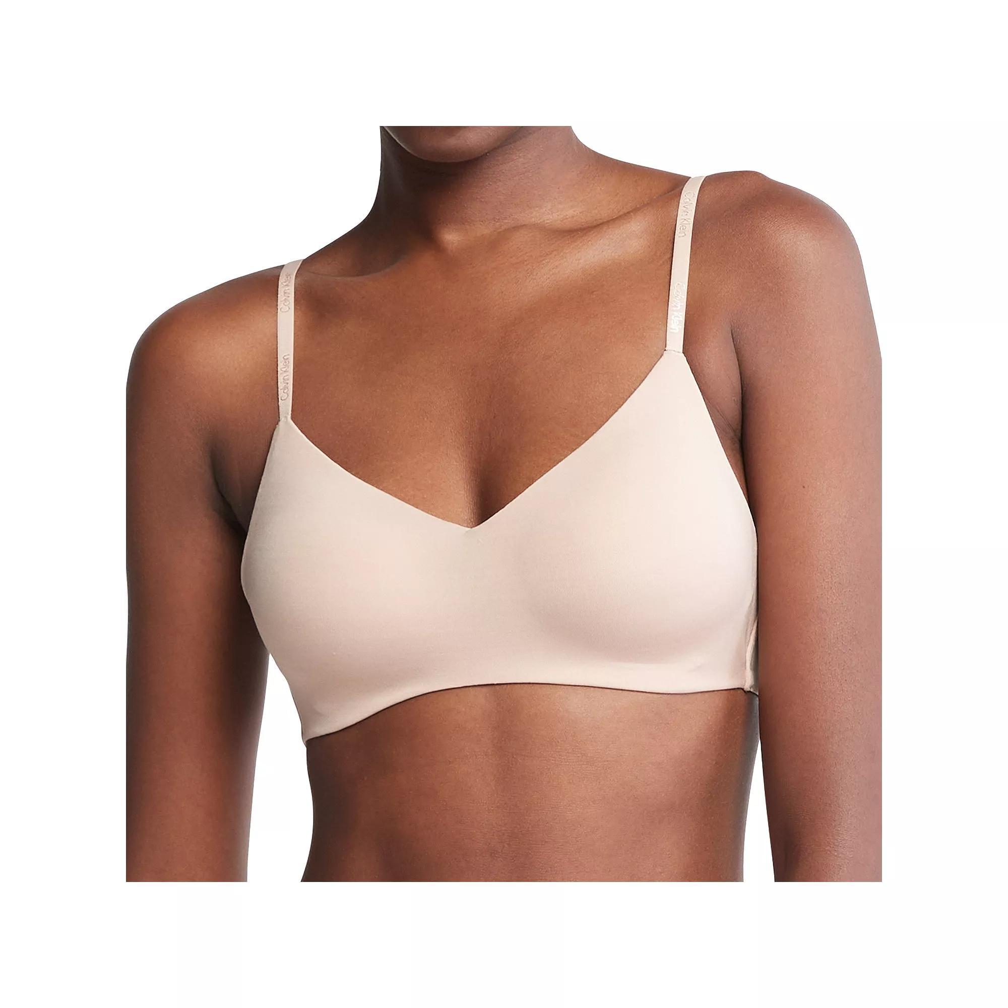Calvin Klein Womens Form To Body Lightly Lined Bralette - Pink Product Image