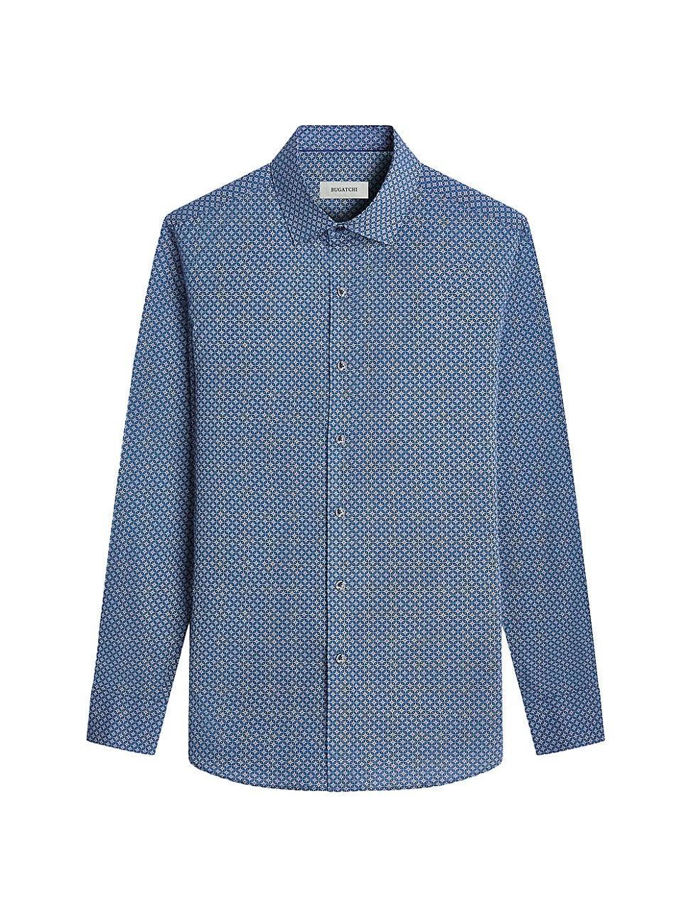 Mens Axel Medallion-Print Sport Shirt Product Image
