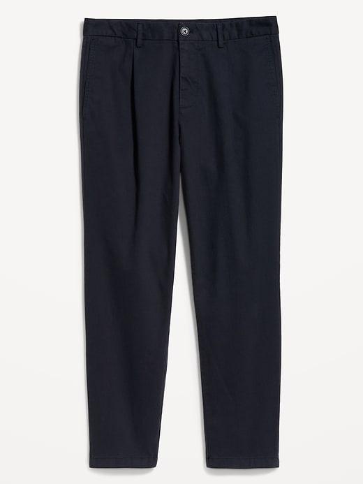 Loose Taper Built-In Flex Pleated Ankle Chino Product Image