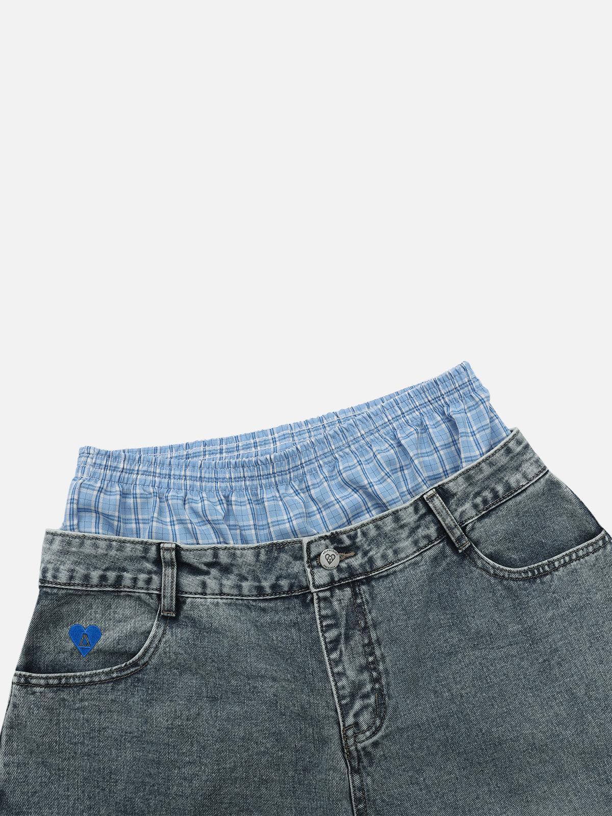 Aelfric Eden Double Waist  Baggy Jeans Product Image
