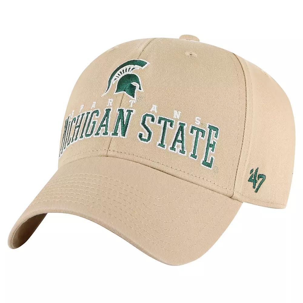 Mens 47 Khaki Michigan State Spartans Powell MVP Adjustable Hat Product Image