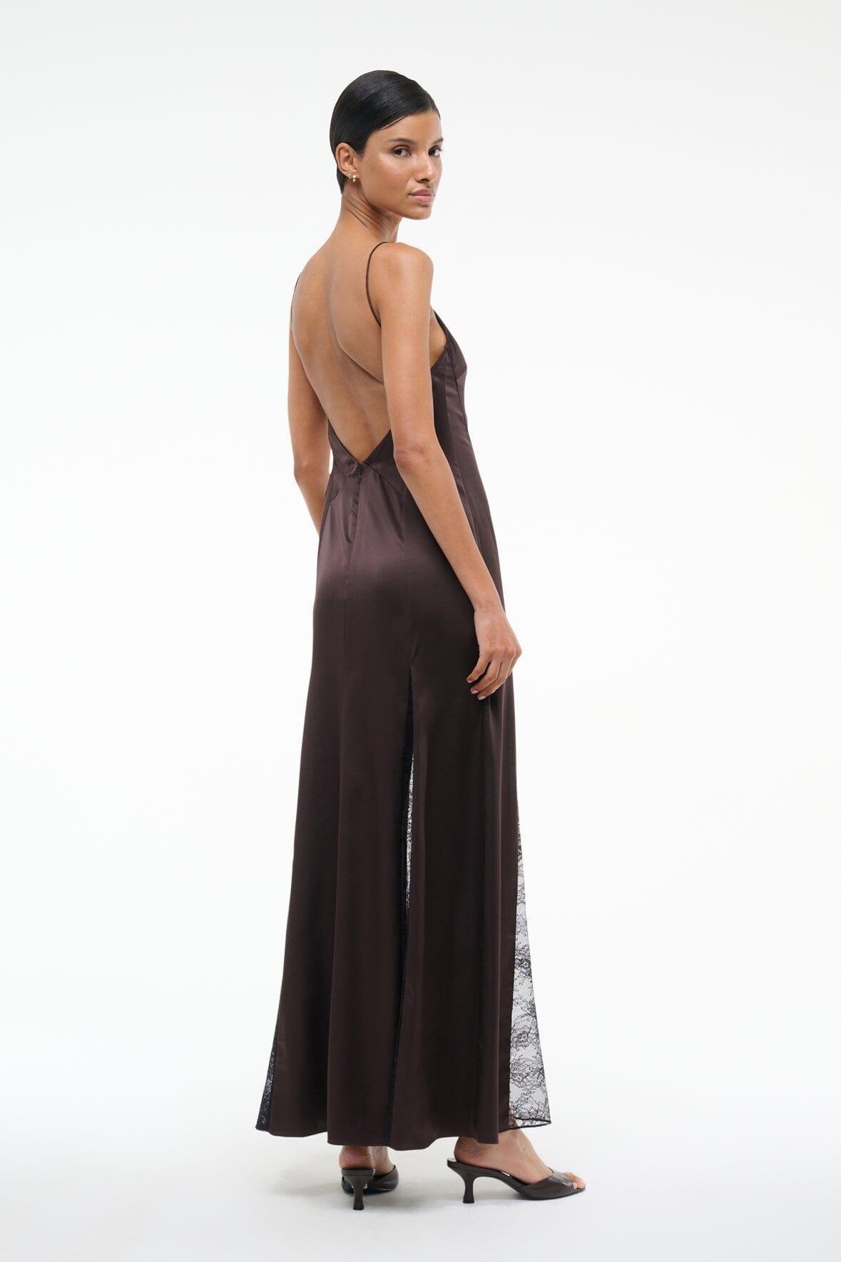 TRINITY SILK DRESS | EARTH Product Image