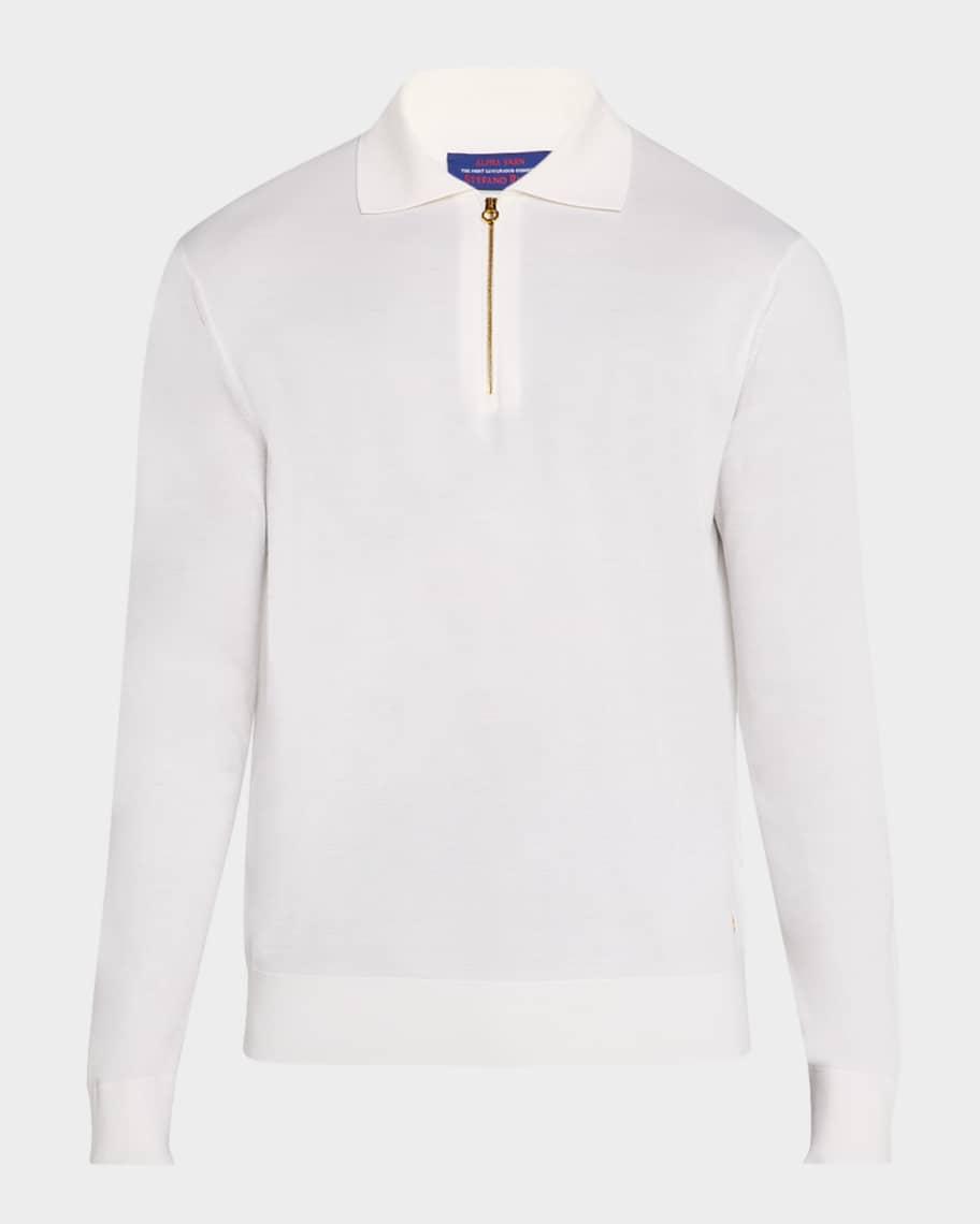 Mens Cashmere Polo Sweater Product Image