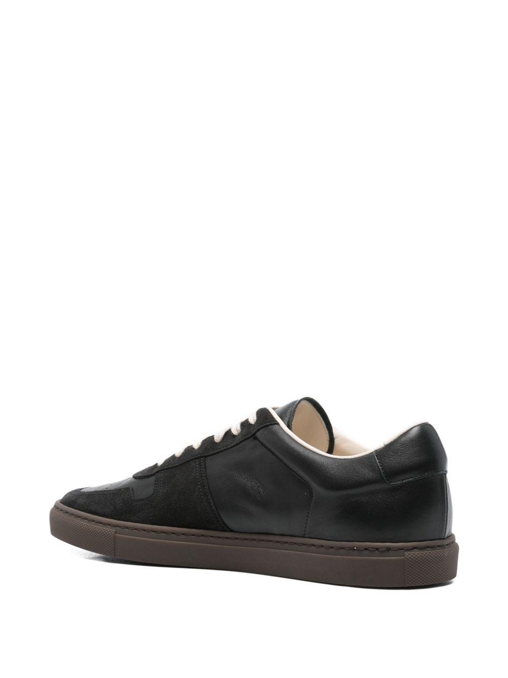 leather lace-up low-top sneakers Product Image