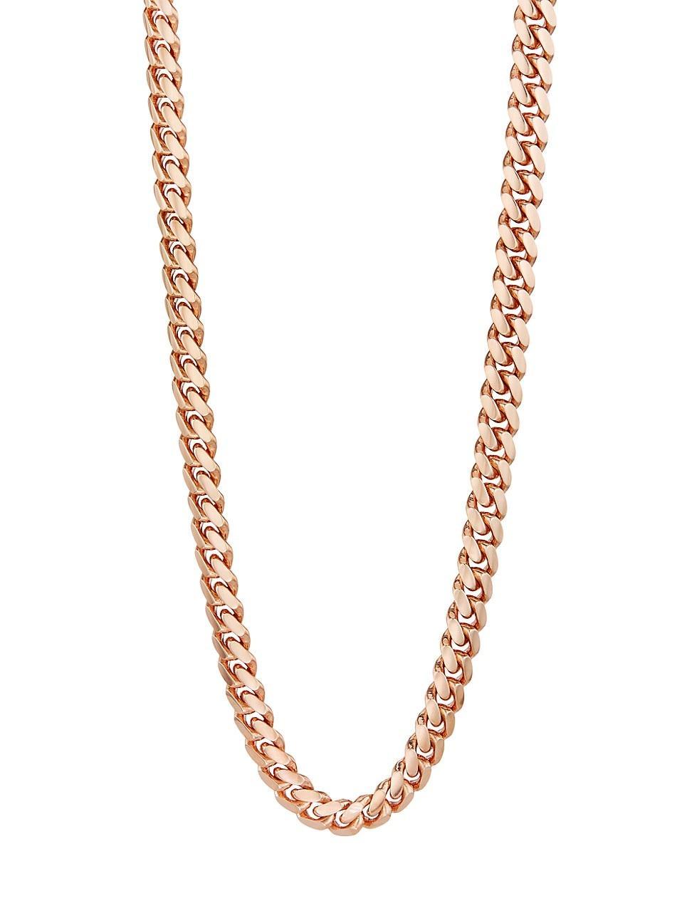 Bloomingdales Fine Collection Mens Miami Cuban Link Chain Necklace in 14K Yellow Gold, 24 Product Image