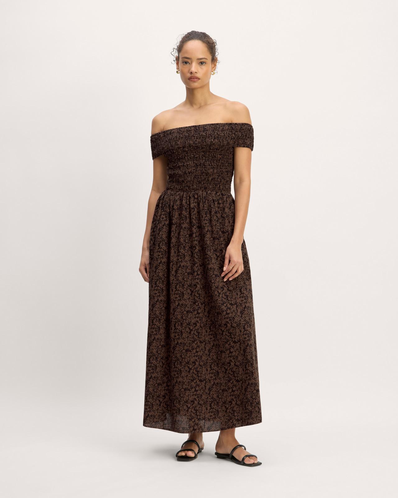 The Gauze Off-the-Shoulder Dress Product Image