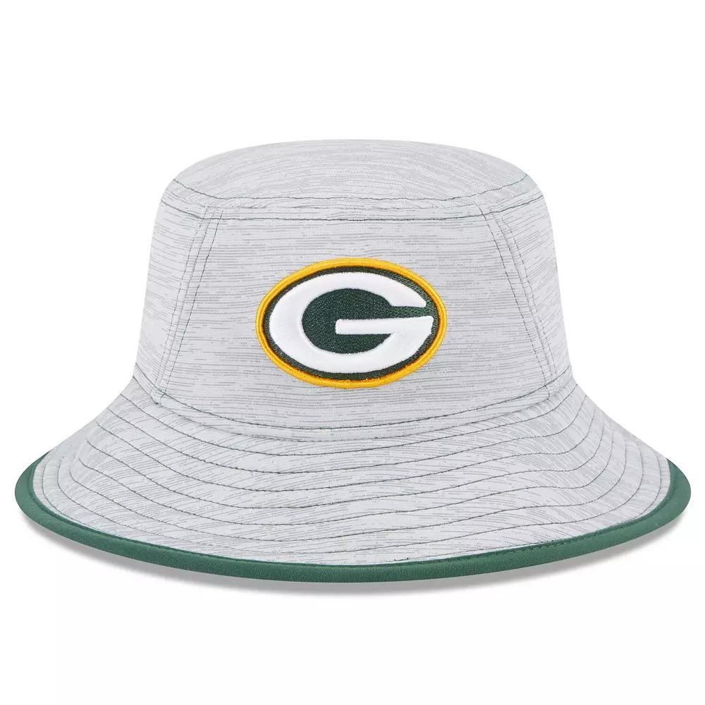 Mens New Era Gray Green Bay Packers Game Bucket Hat Product Image