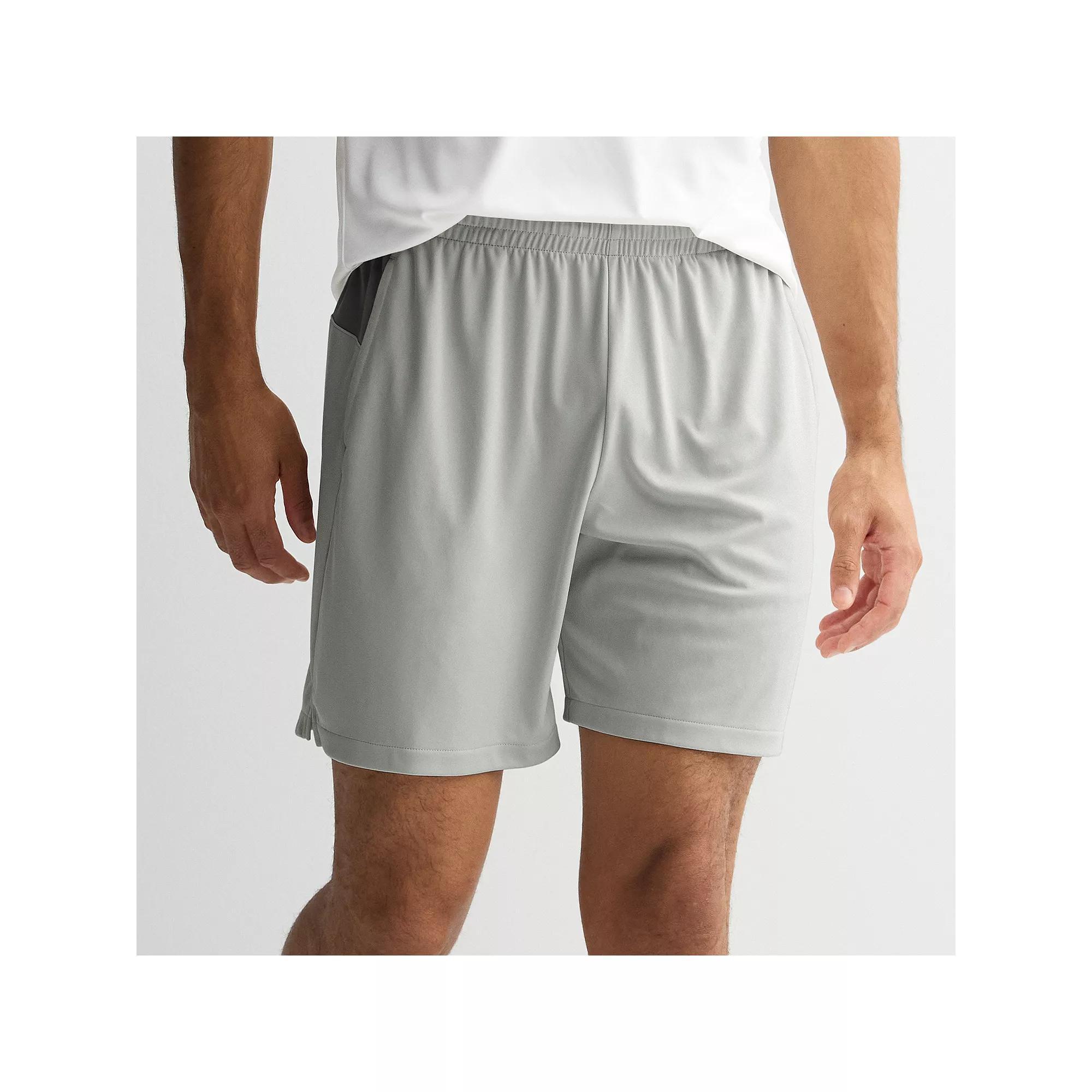 Men's Tek Gear® 7 in. Dry Tek Shorts, Size: Small, Silver Spring Product Image