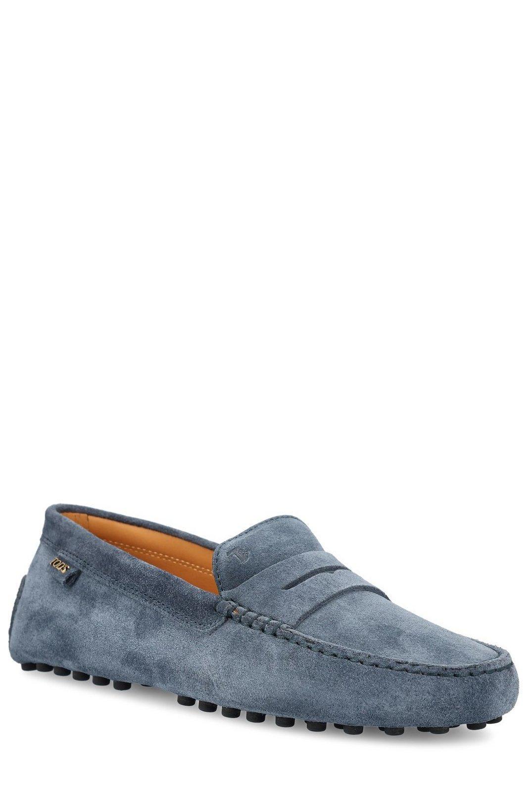 TOD'S Blue Slip On Loafers In Multicolor Product Image