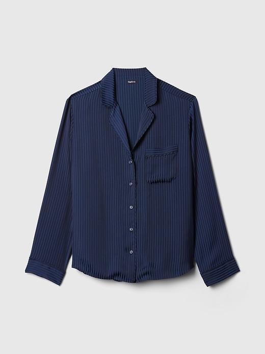 Satin PJ Shirt Product Image