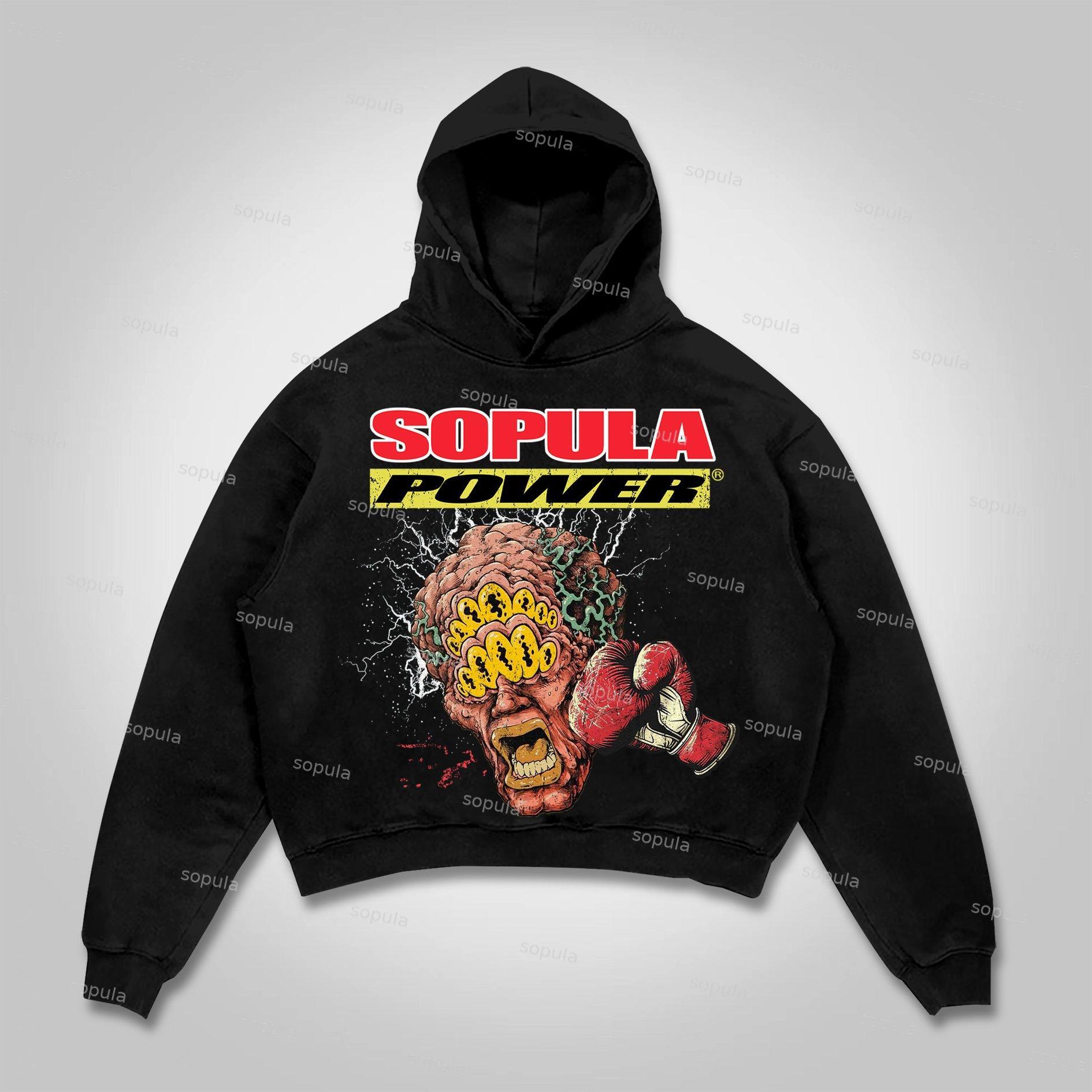 Sopula Power Boxer Master Graphic Print Hoodie Product Image