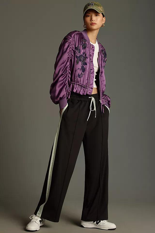 By Anthropologie Satin Embroidered Jacket Product Image