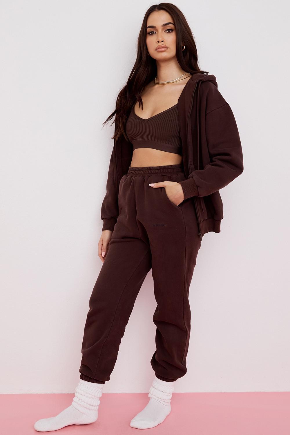 Storm  chocolate zip through hoodie Product Image