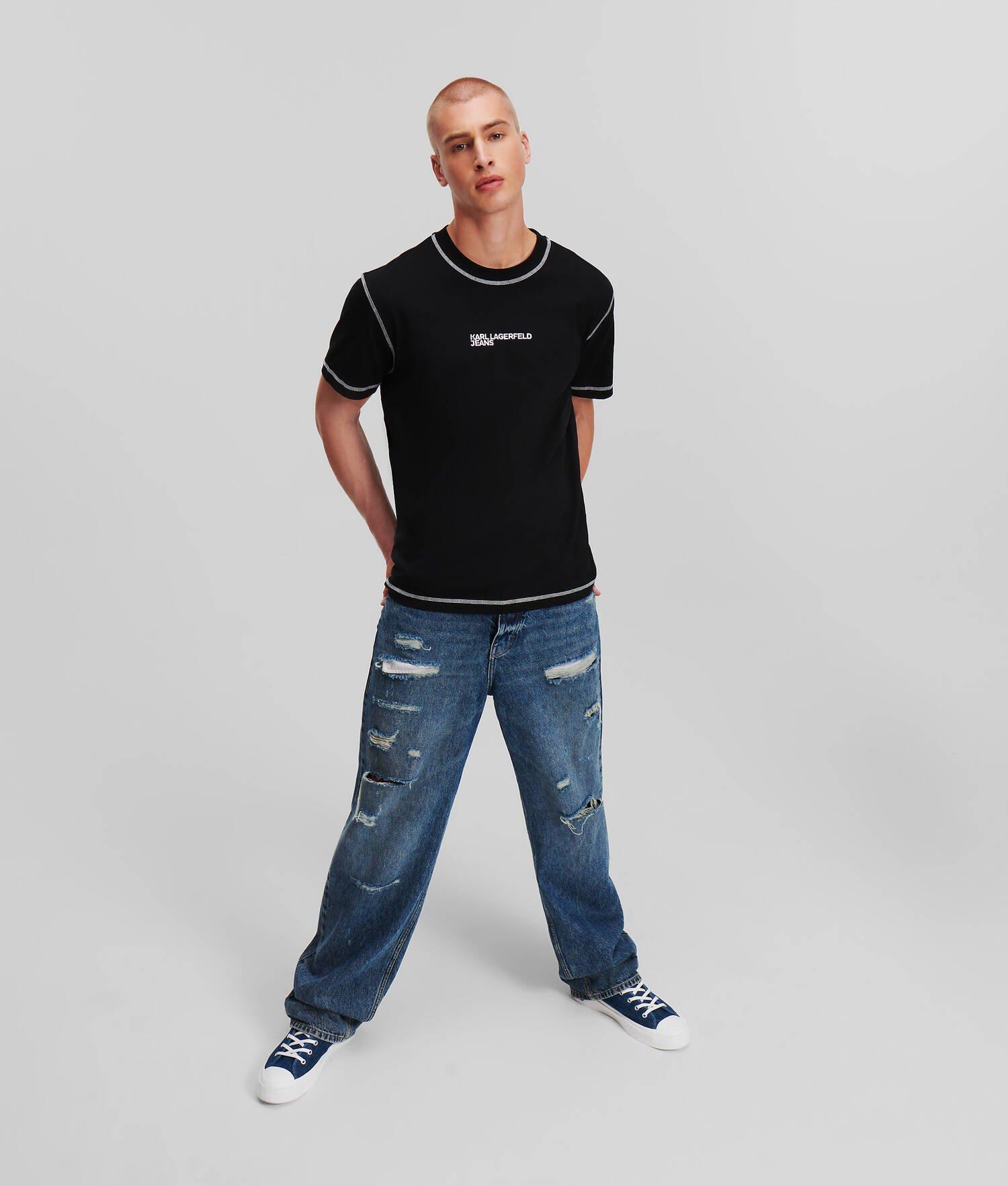 KLJ DISTRESSED RELAXED JEANS Product Image