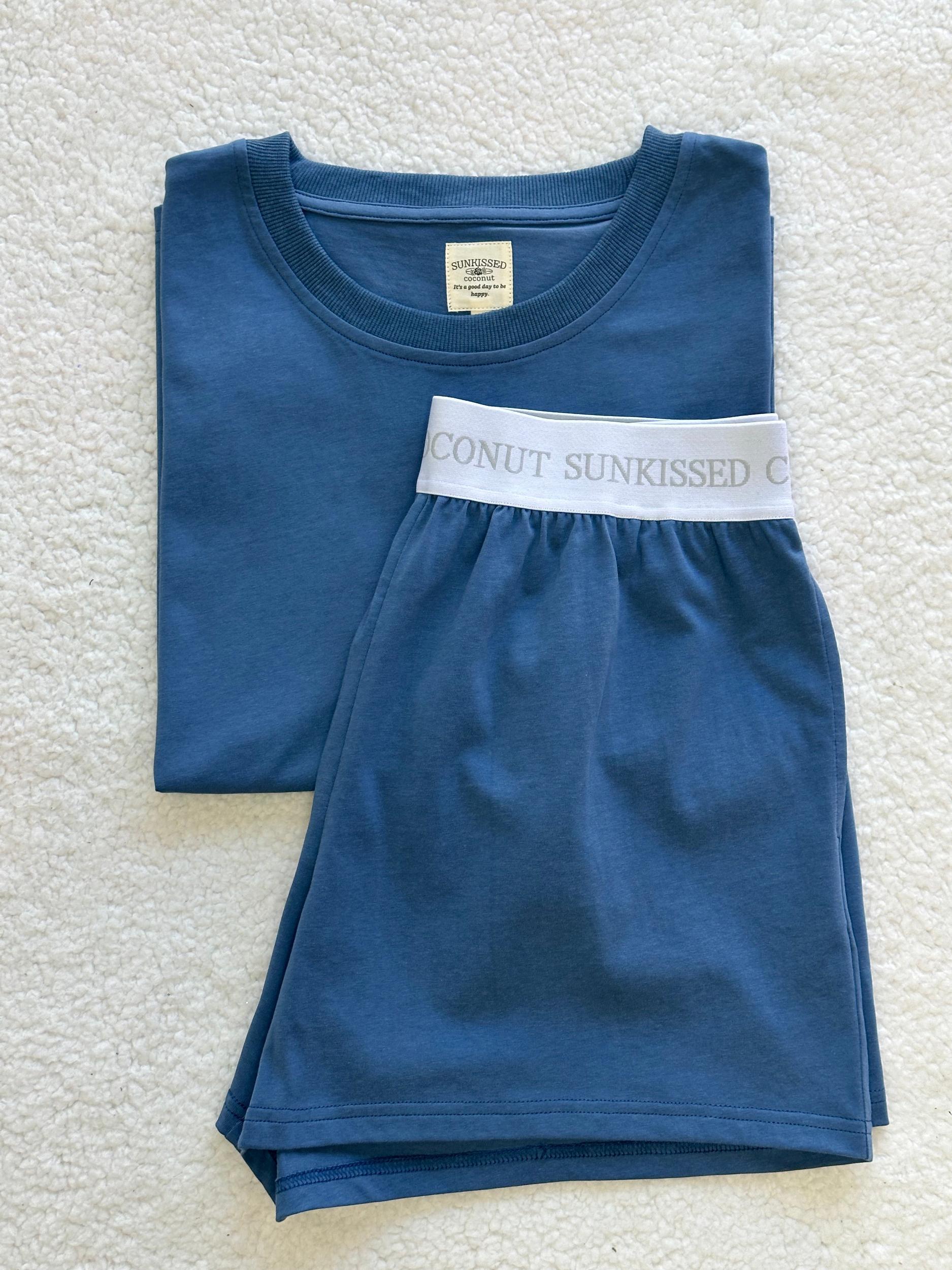 Hamptons Blue Basic Blank Tee Product Image