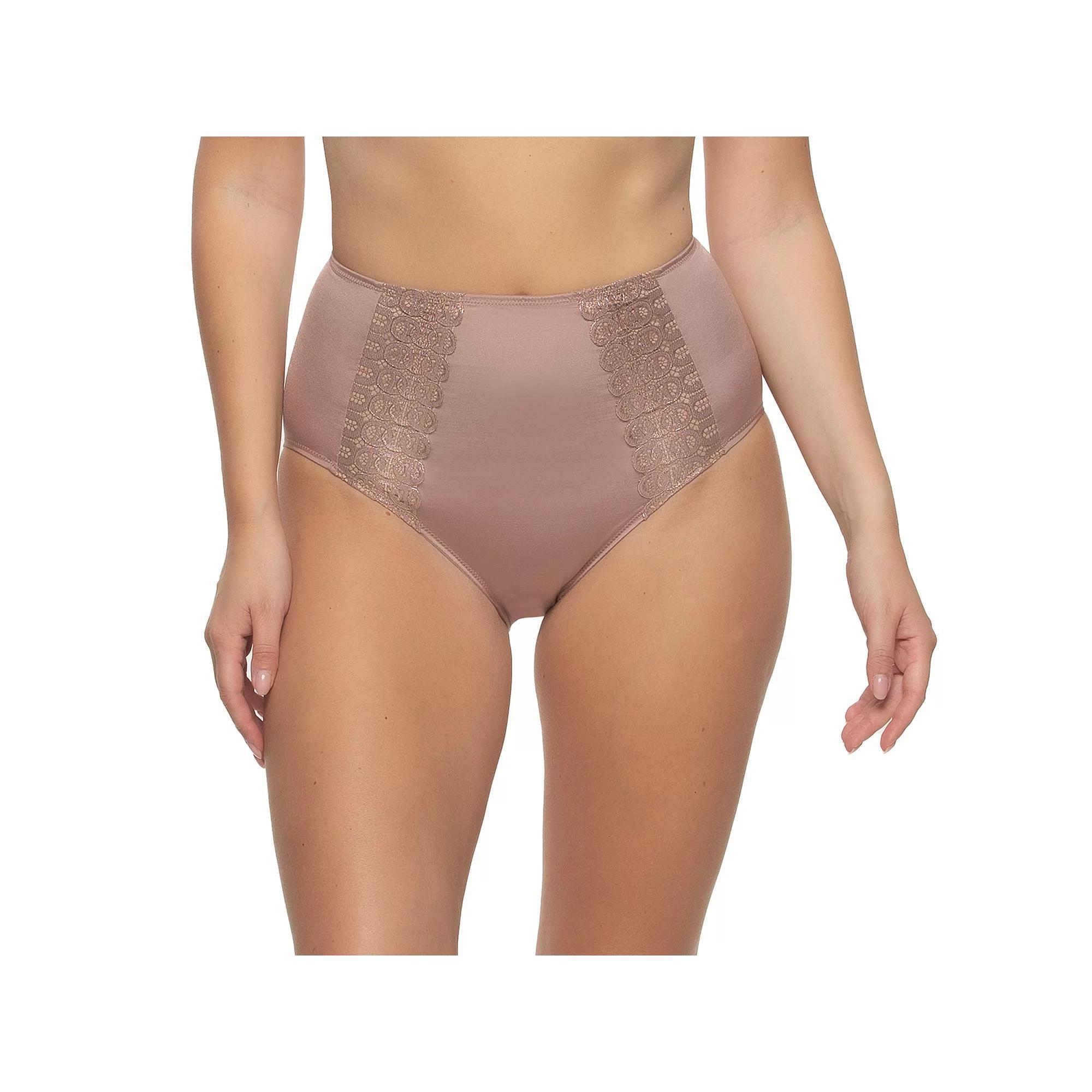 Women's Paramour by Felina Siren High-Waist Brief Panty 645183, Size: XXL, Black Shimmer Product Image