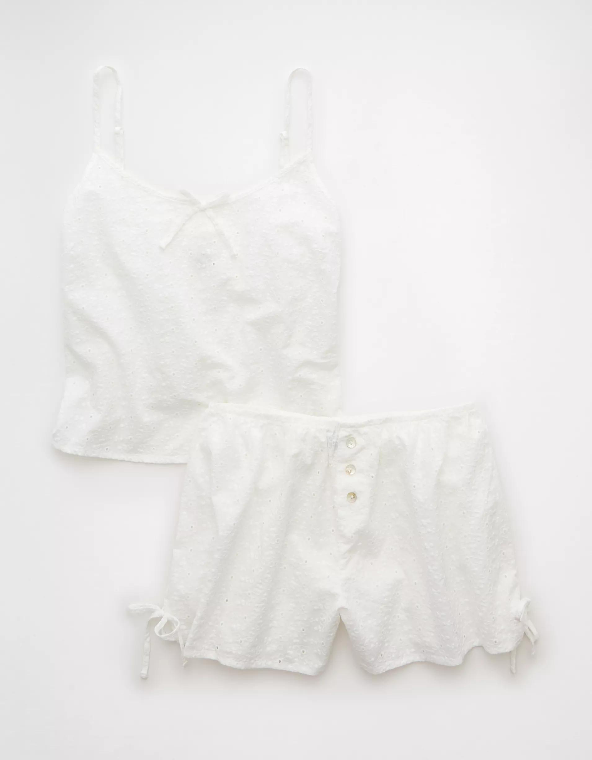 AE Flirty Woven Tank PJ Set Product Image