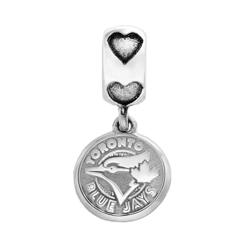 LogoArt Toronto Blue Jays Sterling Silver Team Logo Charm, Women's, Grey Product Image