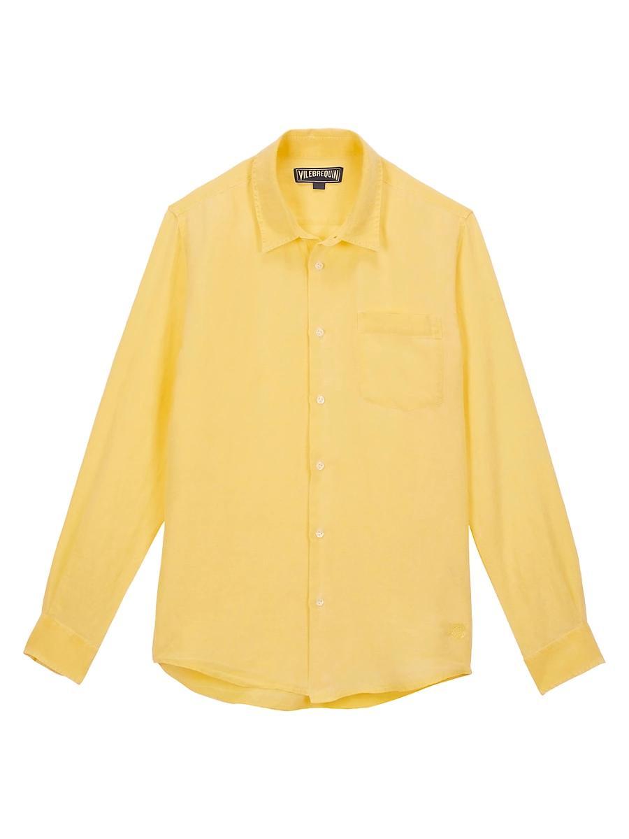 Mens Caroubis Linen Shirt Product Image