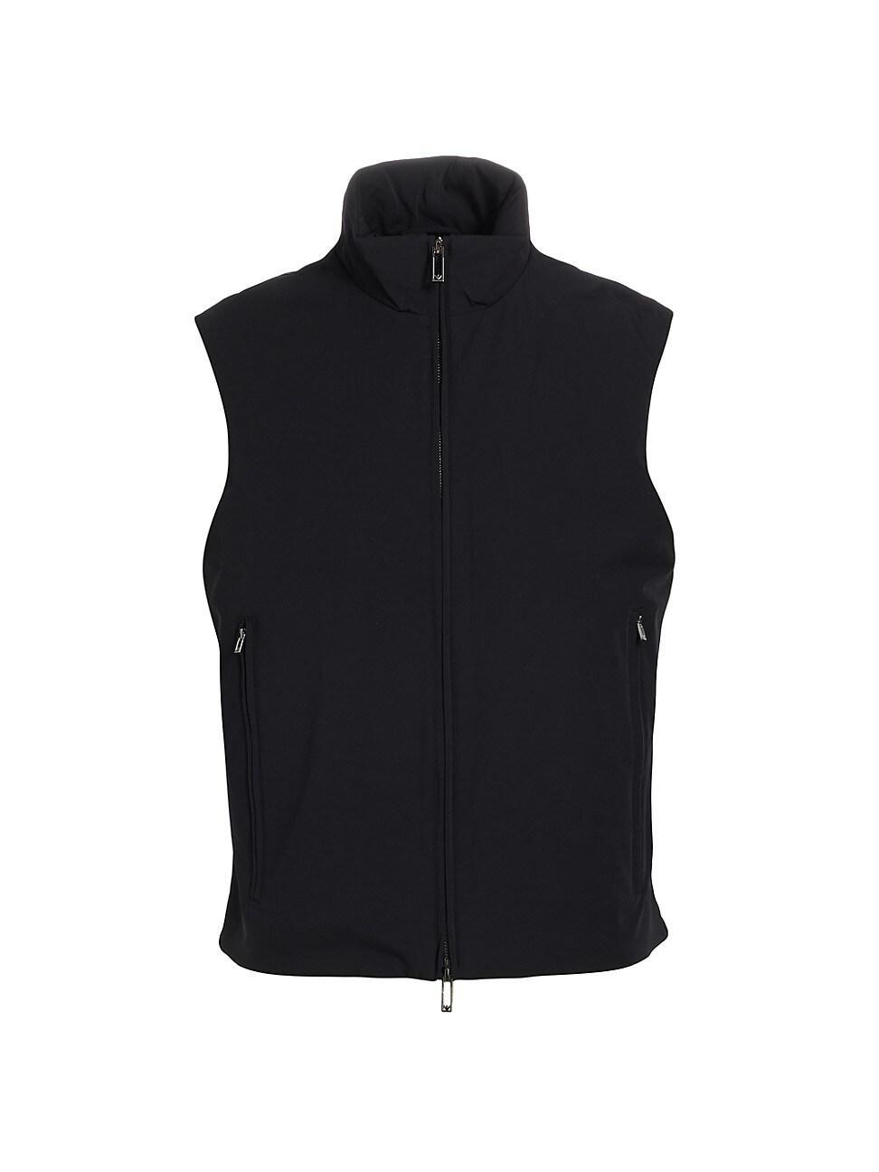Mens Padded Nylon Full-Zip Vest Product Image