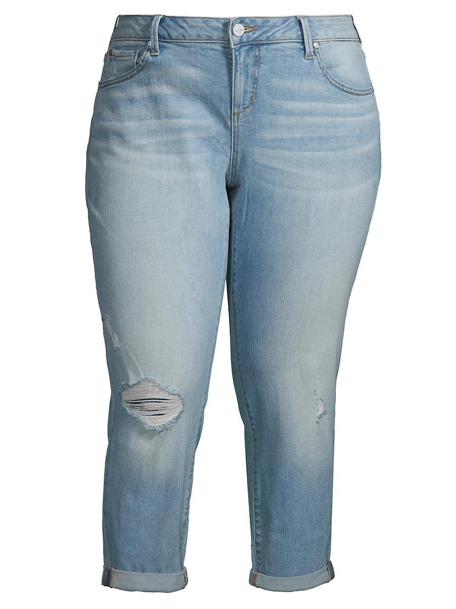 Womens Medium-Rise Boyfriend Jeans Product Image
