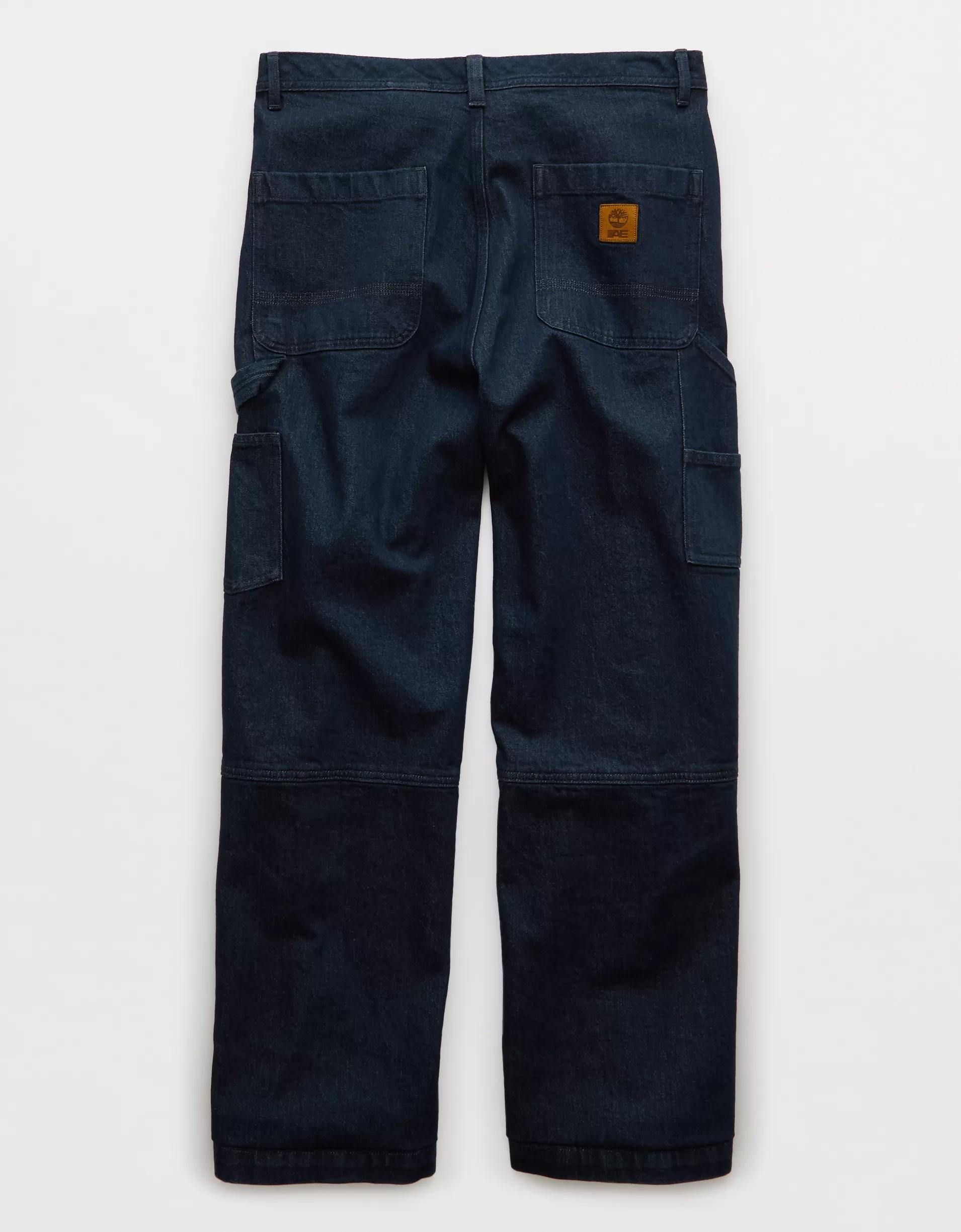 Timberland x AE Wide-Leg Denim Work Pant Product Image