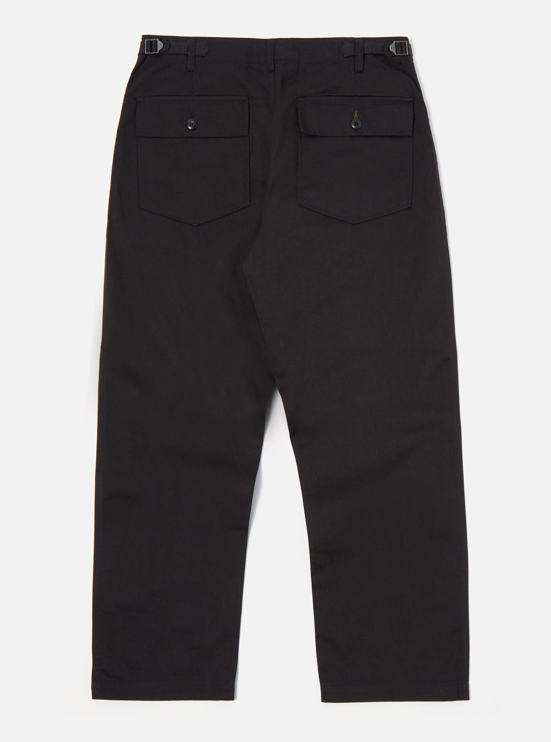 Universal Works Fatigue Pant in Black Twill Product Image
