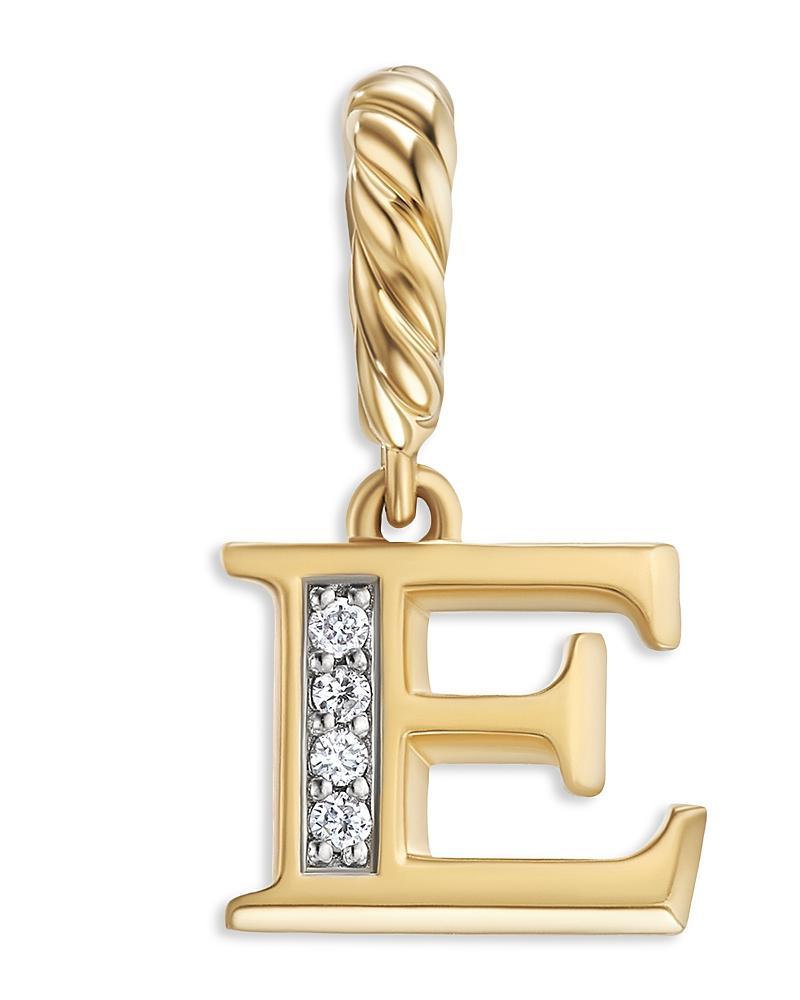 David Yurman 18K Gold Amulets Diamond Pave Initial Pendant Product Image