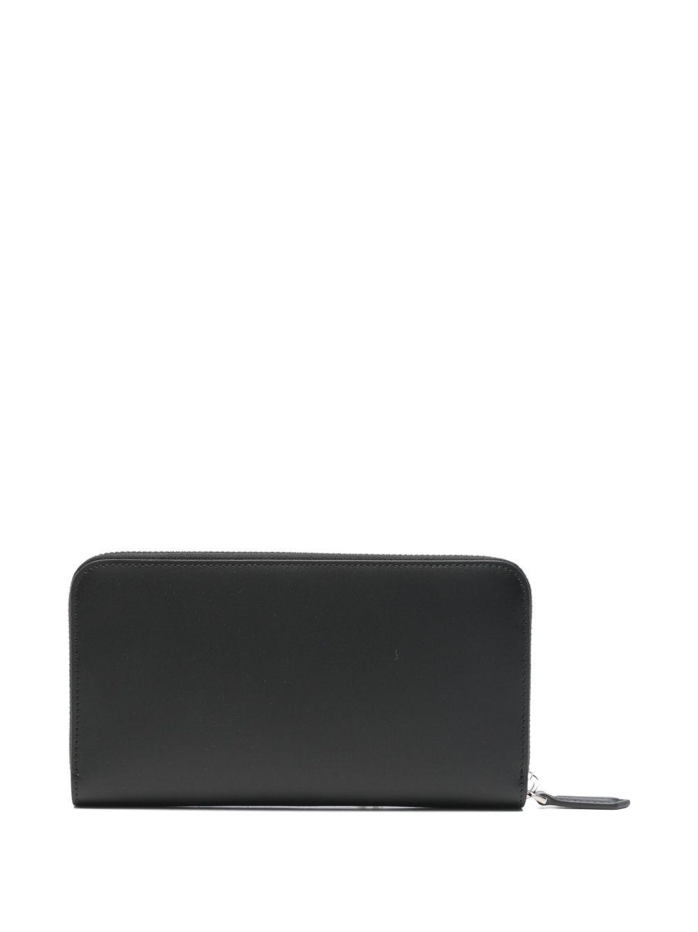 logo-plaque zip-around wallet Product Image