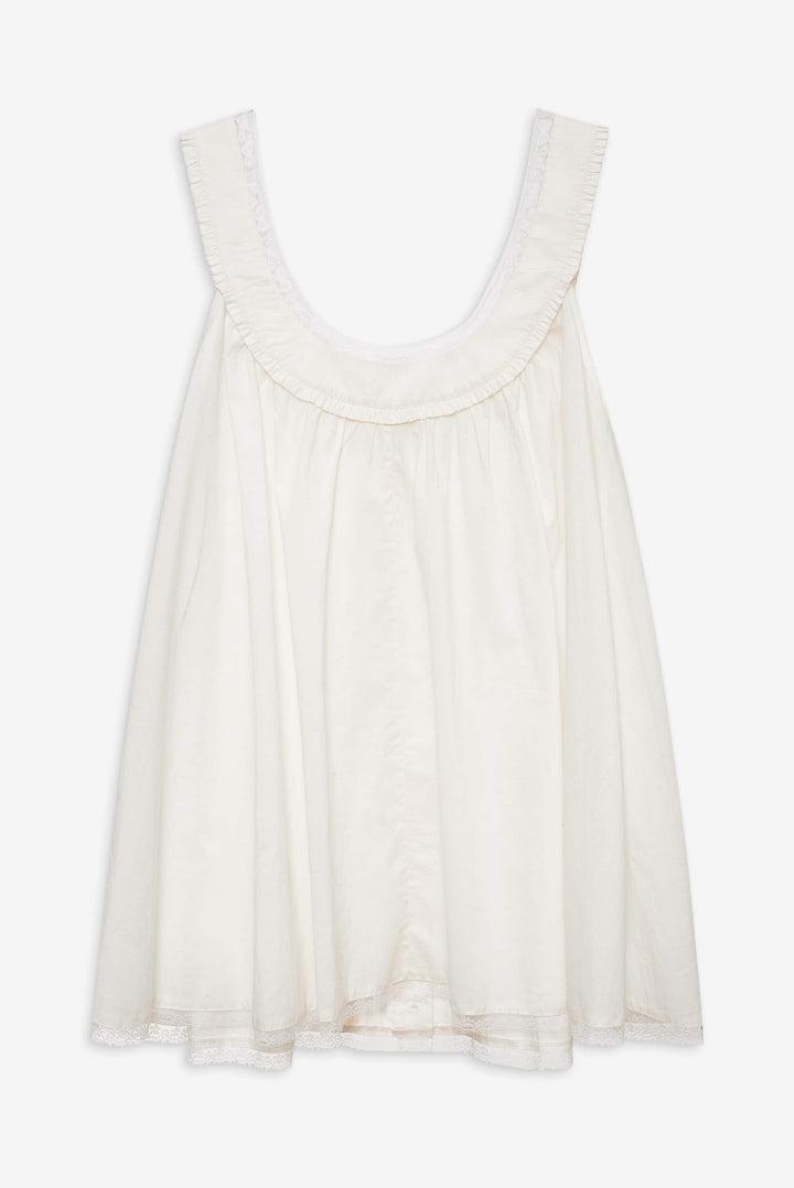Venetia Slip Dress — White Product Image