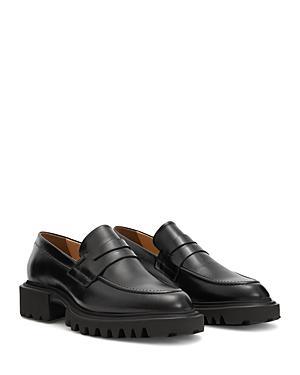 Allsaints Womens Lola Slip On Penny Loafer Flats Product Image