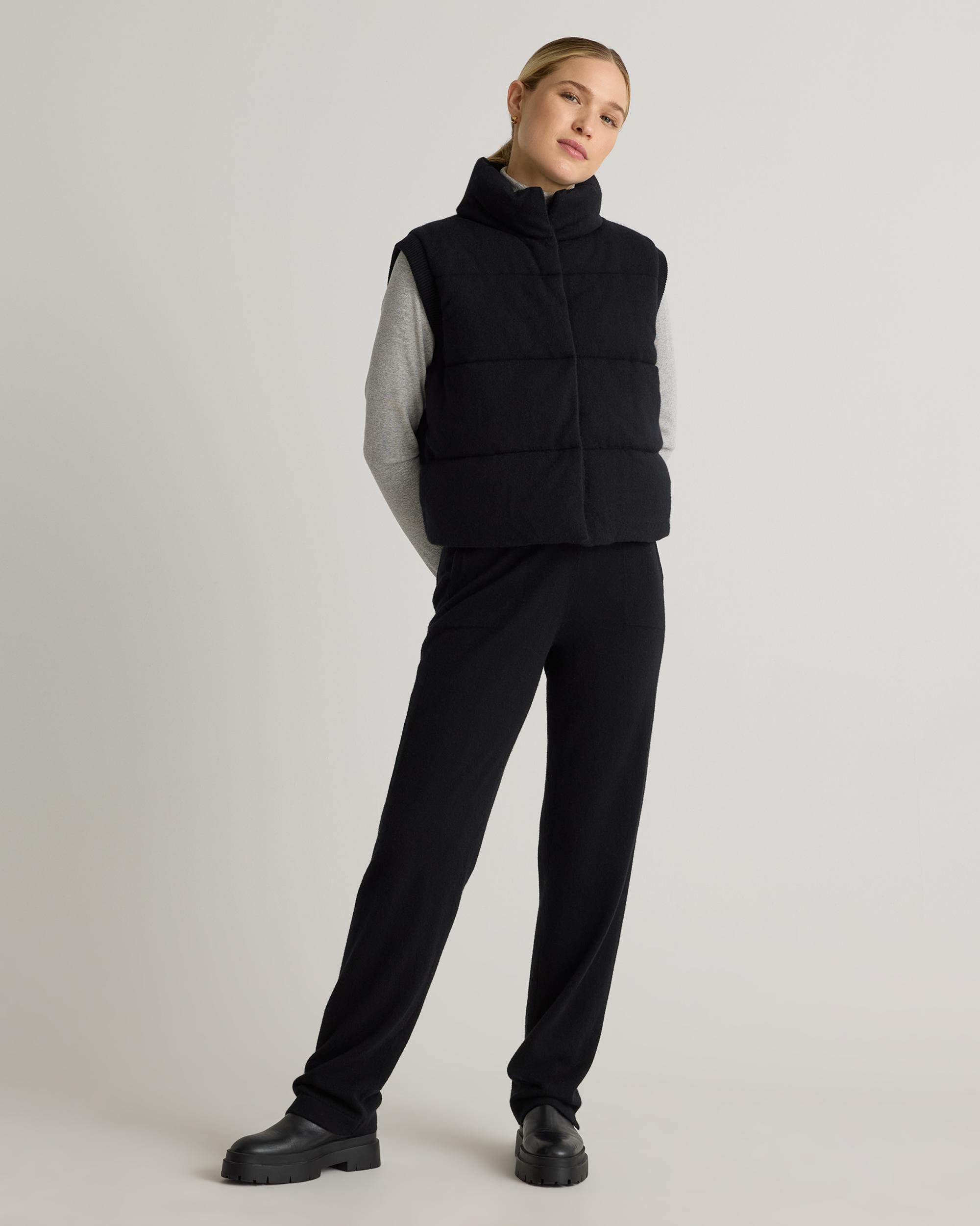 Quince | Women's Mongolian Cashmere Puffer Vest Size XL Product Image