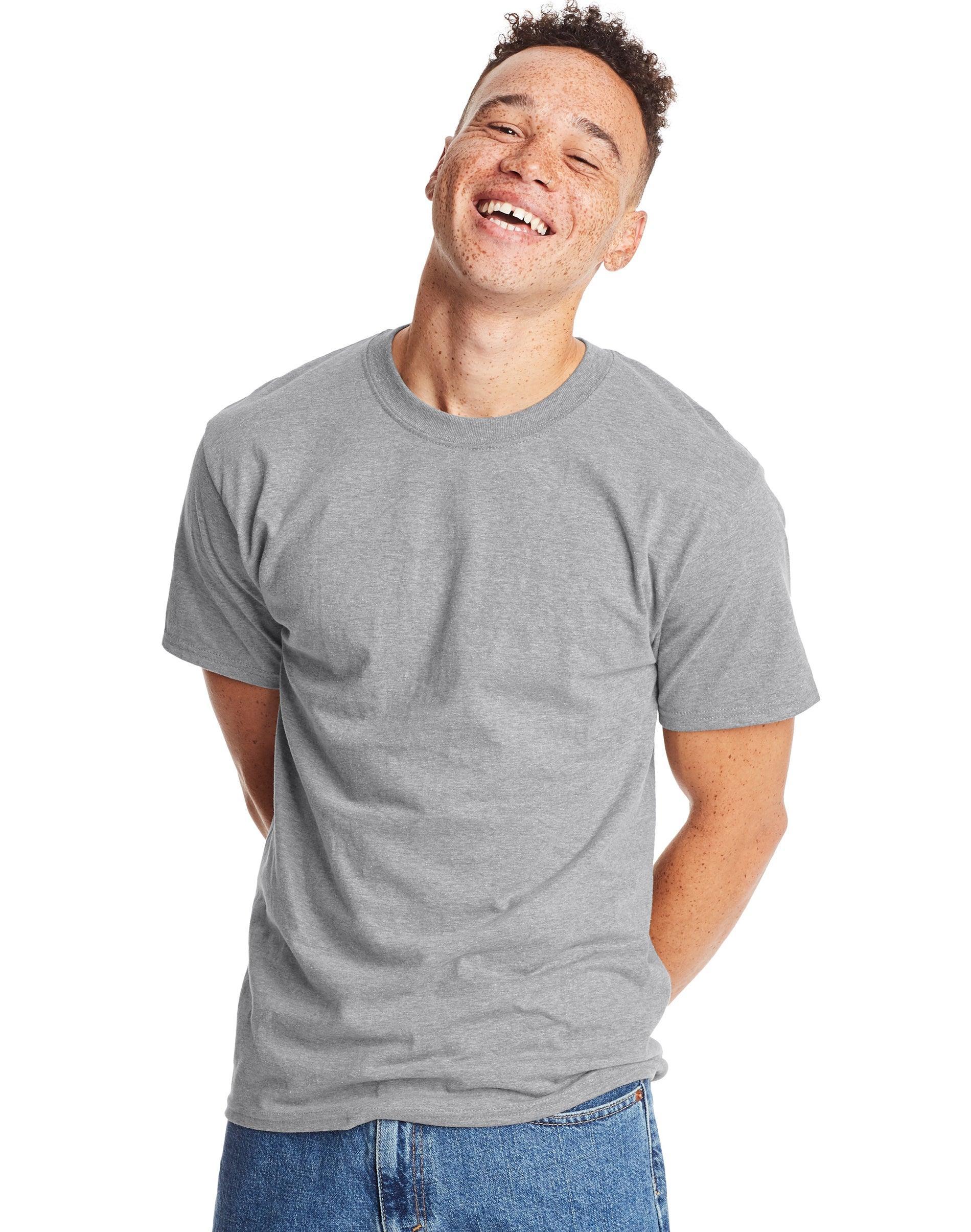 Big & Tall Hanes® Beefy-T Tee, Men's, Size: 3XL Tall, Black Product Image