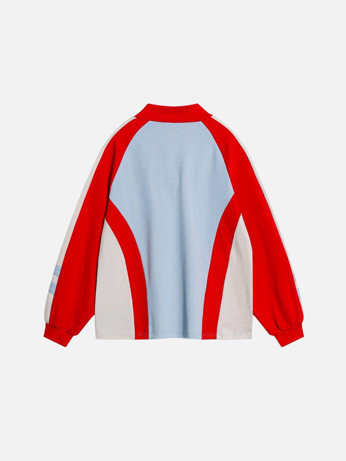 Aelfric Eden Color Blocking Print Sweatshirt Product Image
