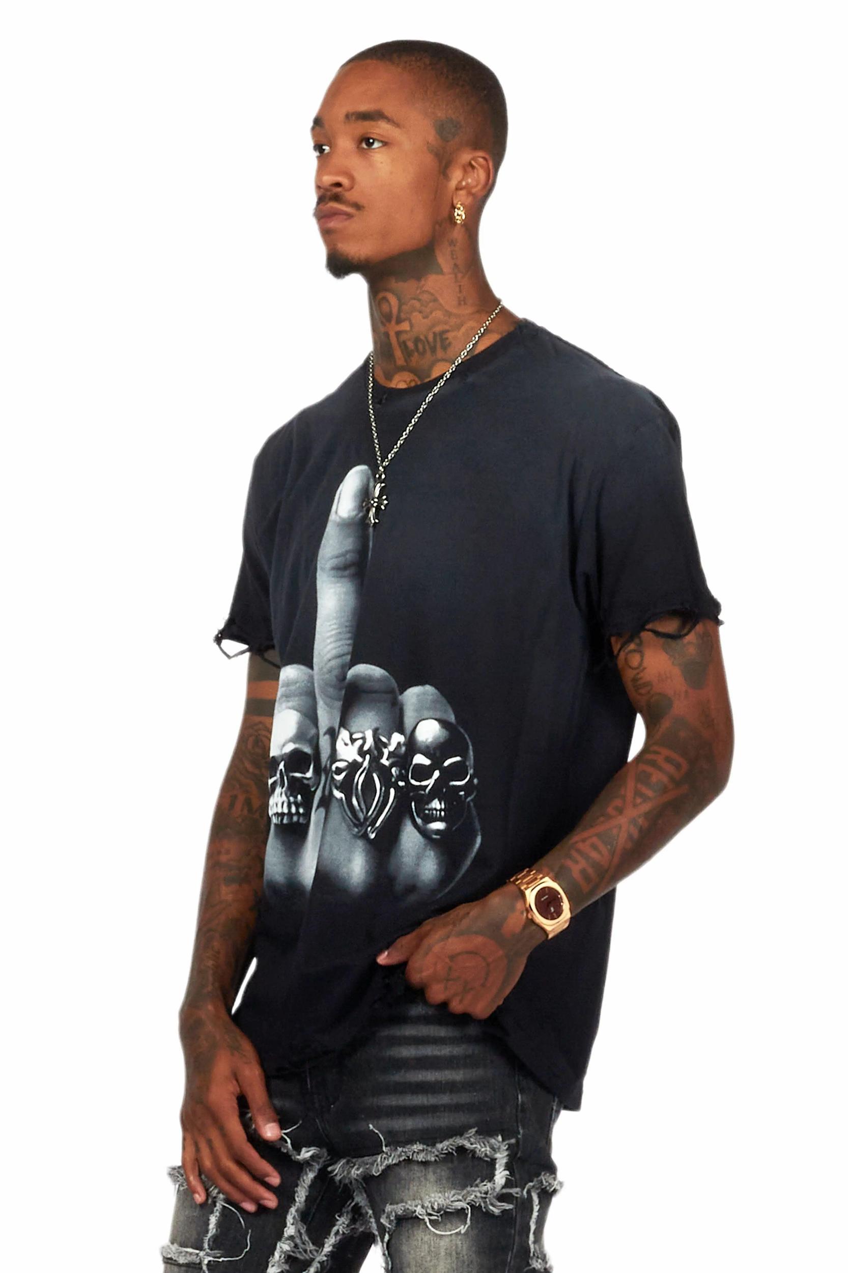 Marteka Black Oversized T-Shirt Female Product Image