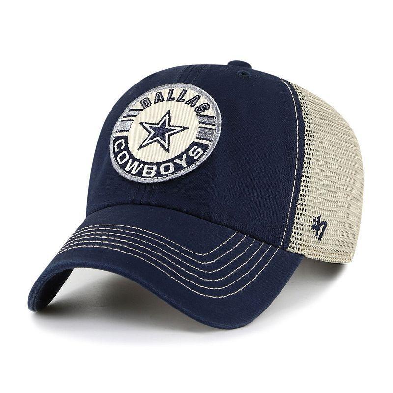 Mens 47 /Natural Dallas Cowboys Notch Trucker Clean Up Adjustable Hat, Blue Product Image