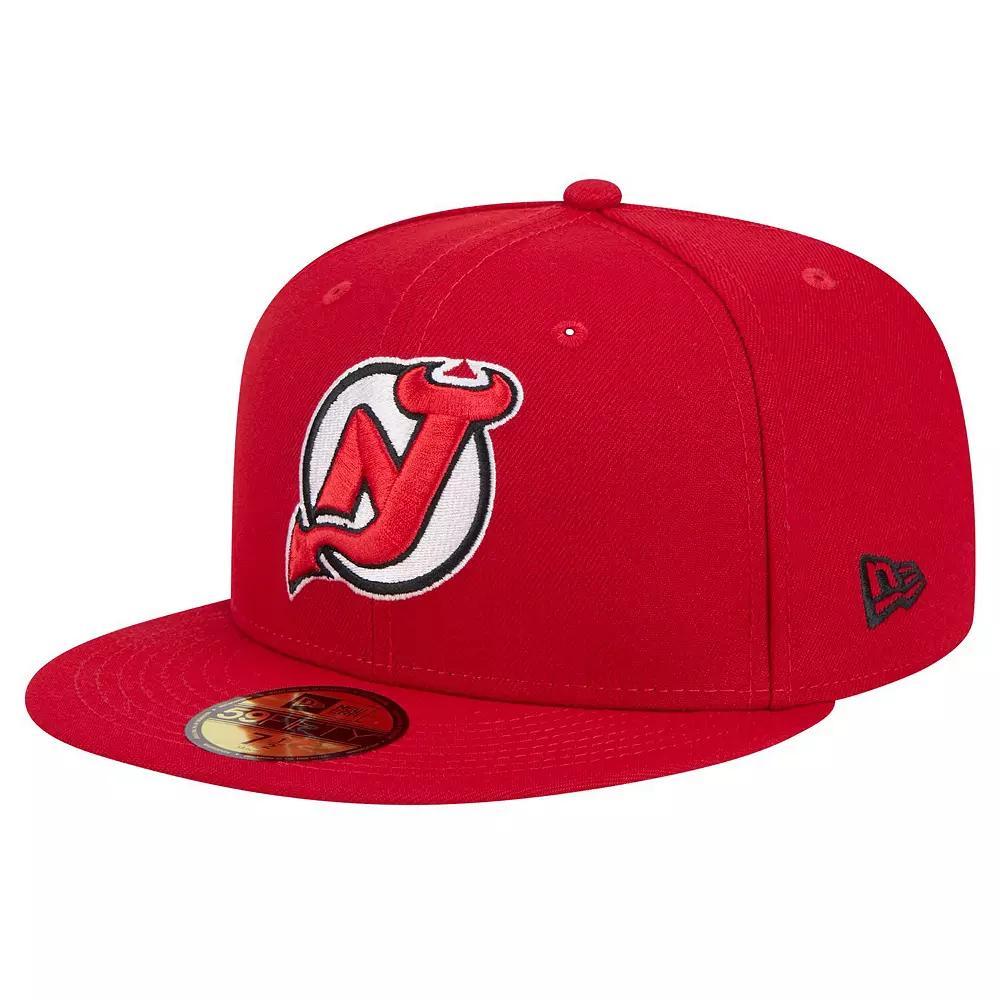 Men's New Era Red New Jersey Devils Core 59FIFTY Fitted Hat, Size: 7 1/4, Nhl Red Product Image