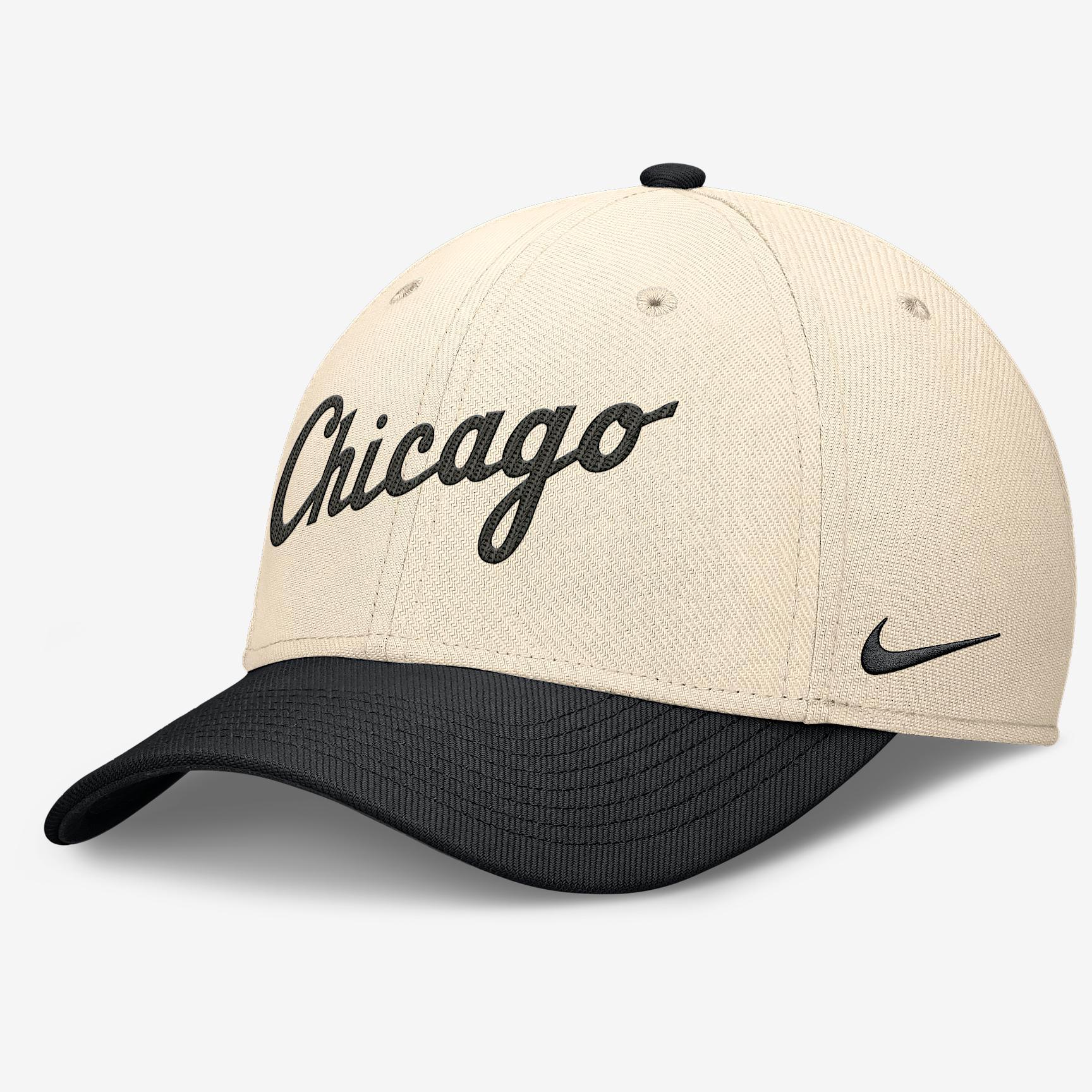 Chicago White Sox Statement Rise Swoosh Men's Nike Dri-FIT MLB Hat Product Image