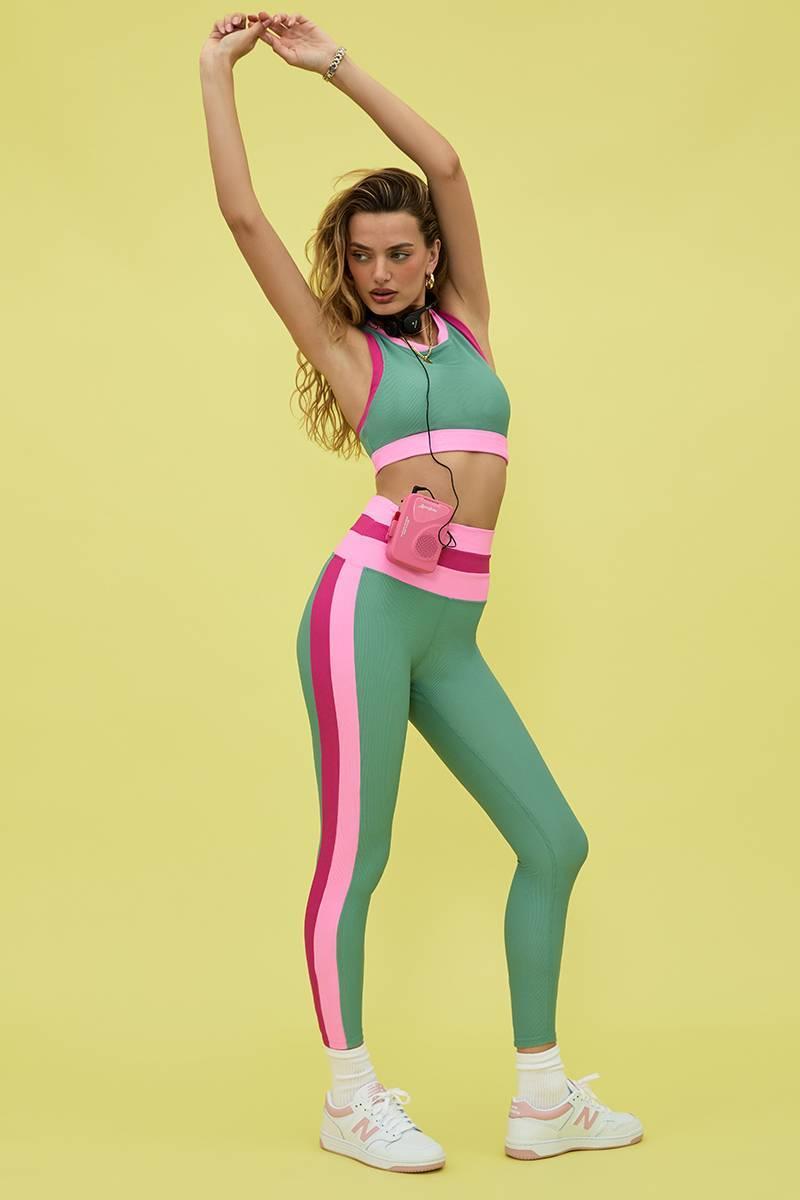 Mariella Legging Sage Bloom Colorblock Product Image